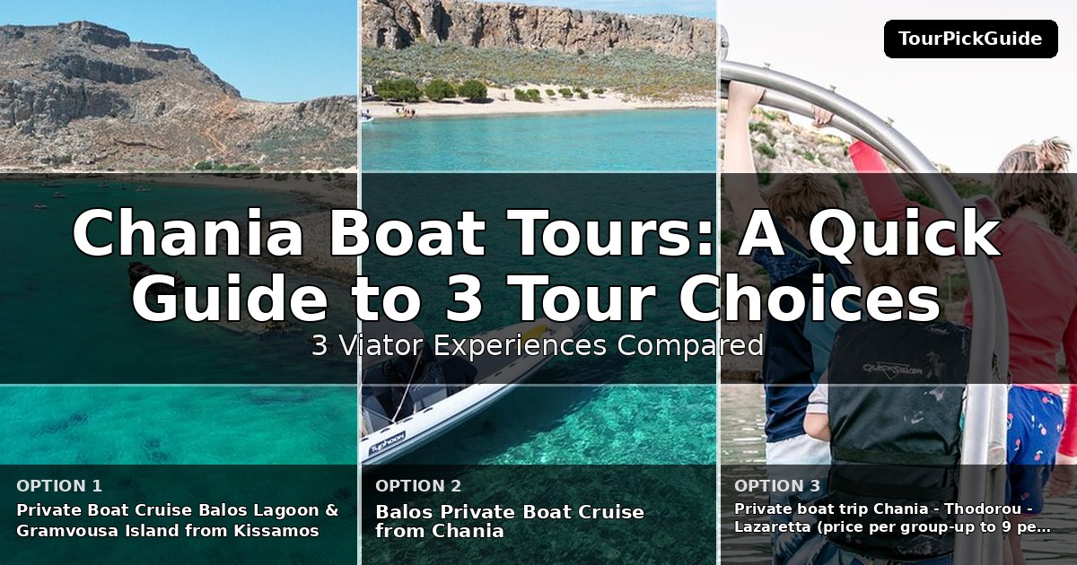 Chania boat tours – three Viator experiences compared