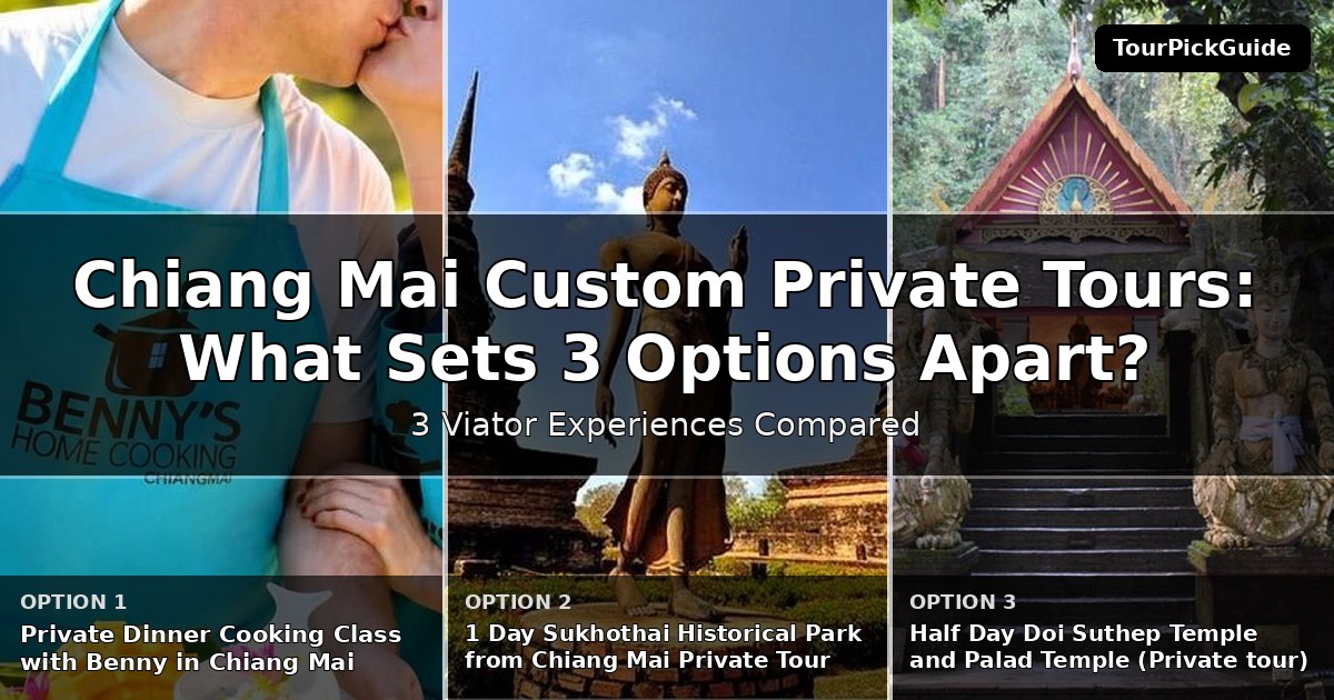 Chiang Mai custom private tours – three Viator experiences compared