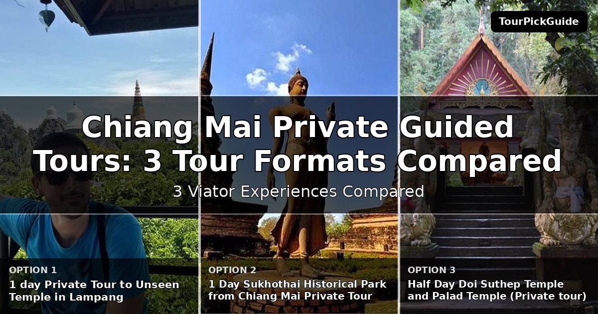 Chiang Mai private guided tours – three Viator experiences compared