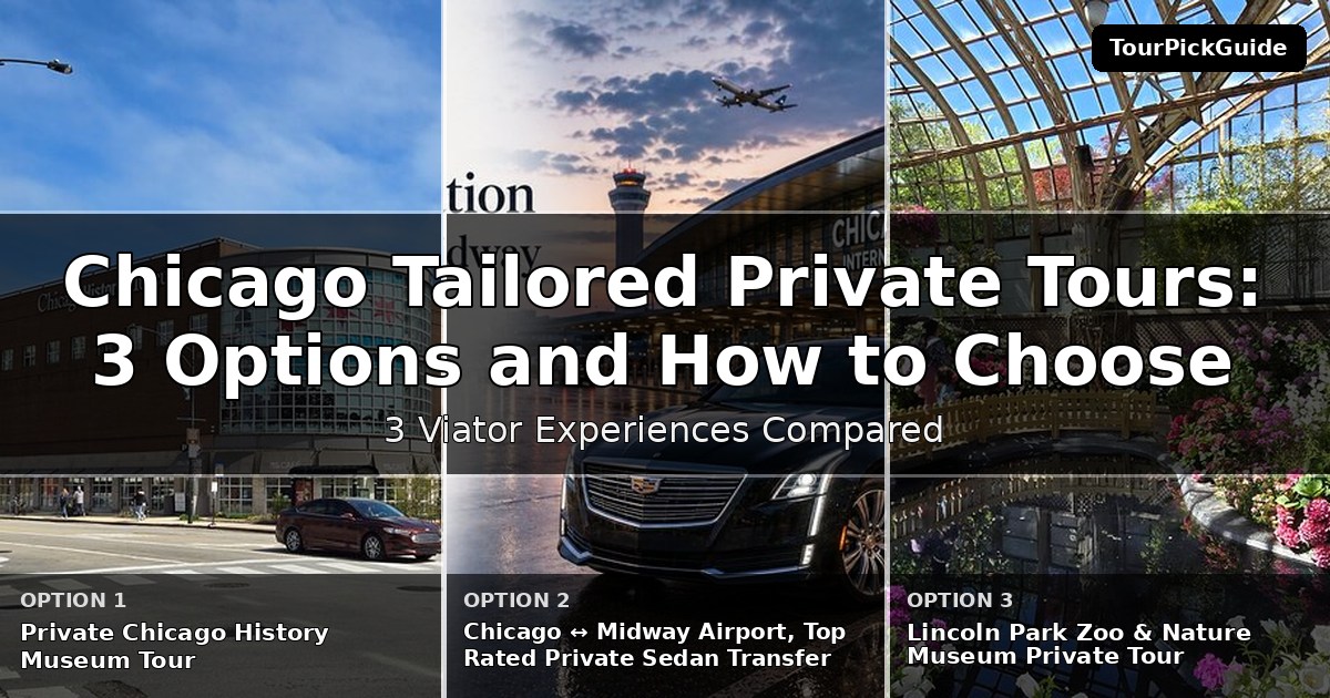 Chicago tailored private tours – three Viator experiences compared