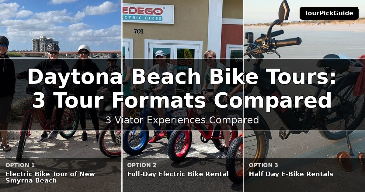 Daytona Beach bike tours – three Viator experiences compared