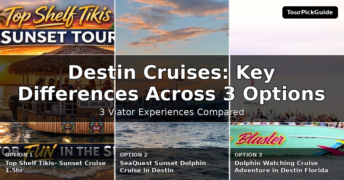 Destin cruises – three Viator experiences compared