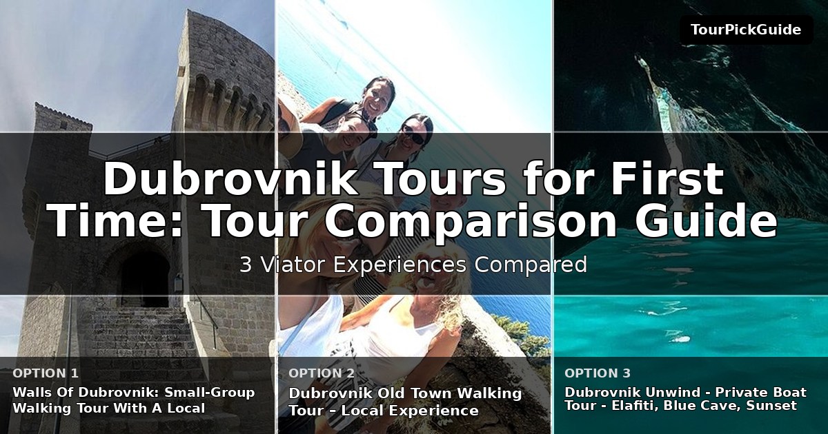 Dubrovnik tours for first time visitors – three Viator experiences compared