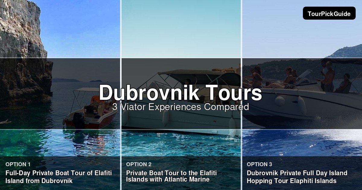 Dubrovnik tours – three Viator experiences compared
