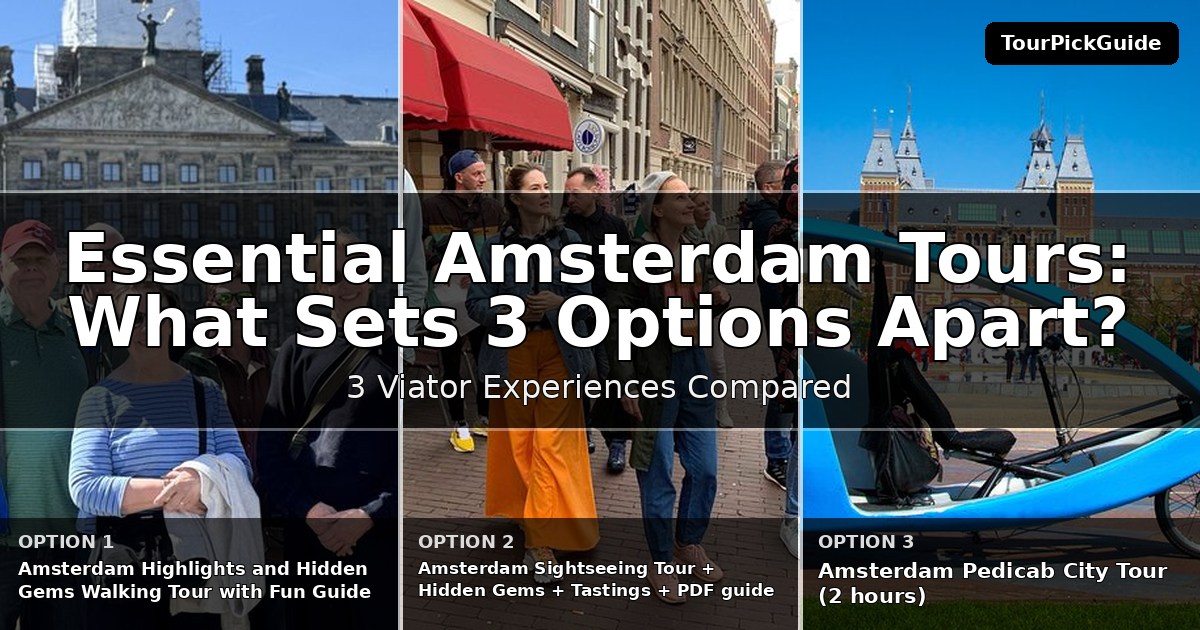 essential Amsterdam tours – three Viator experiences compared