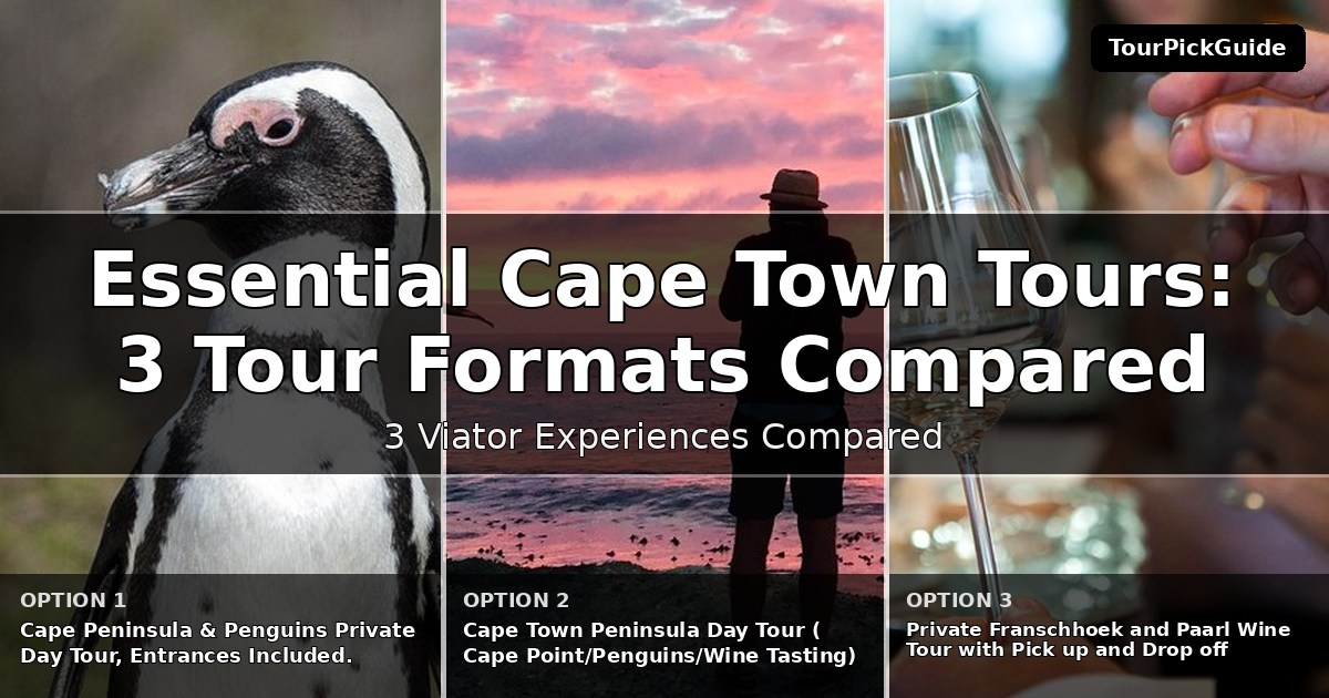 essential Cape Town tours – three Viator experiences compared