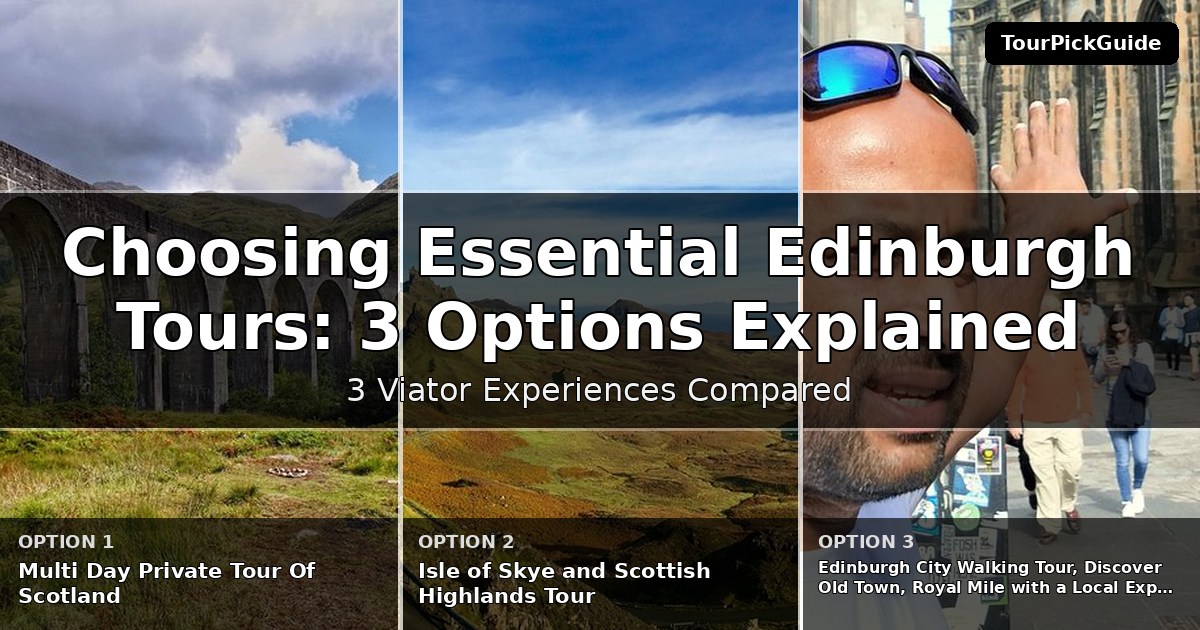 essential Edinburgh tours – three Viator experiences compared