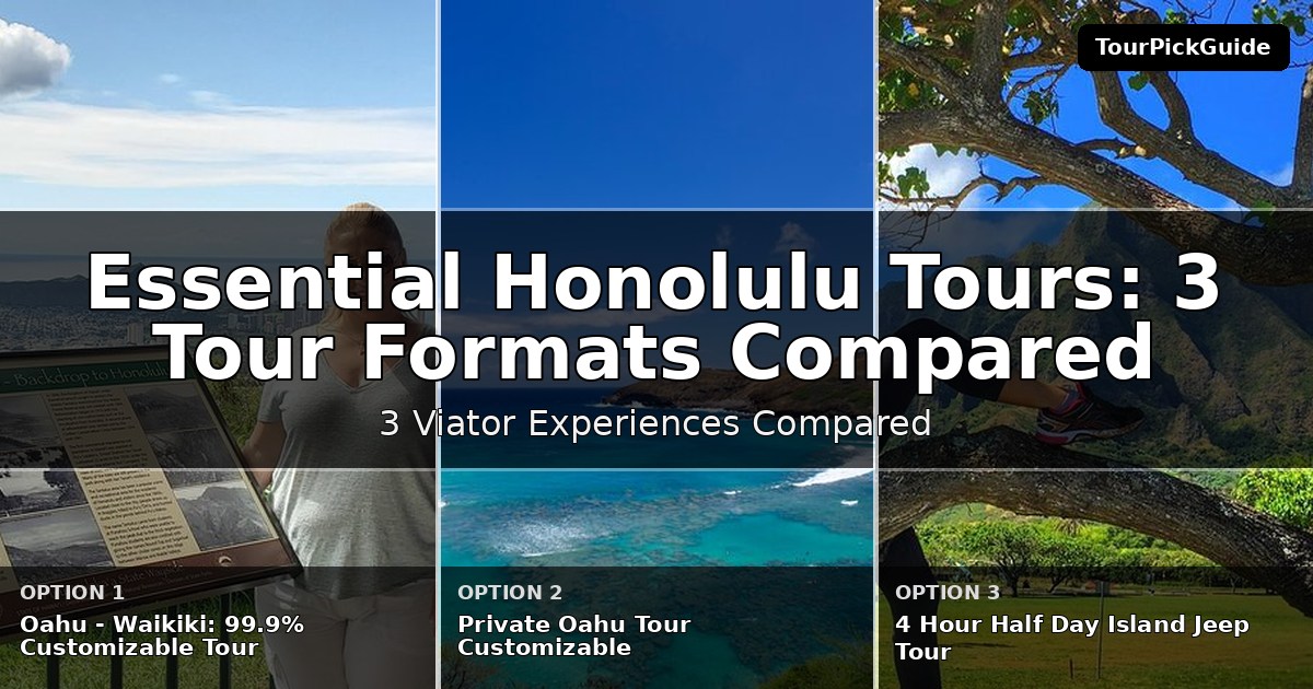 essential Honolulu tours – three Viator experiences compared