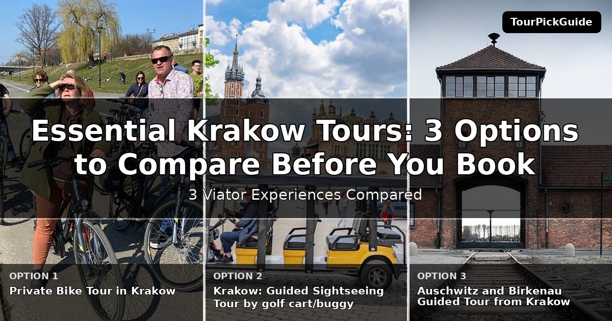 essential Krakow tours – three Viator experiences compared