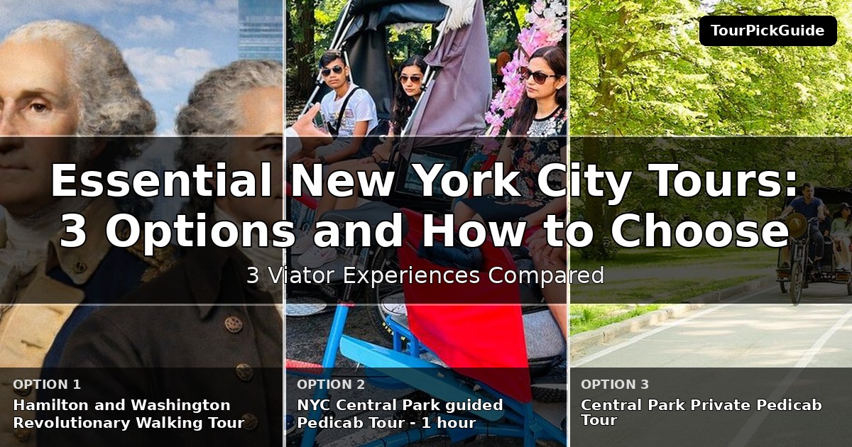 essential New York City tours – three Viator experiences compared
