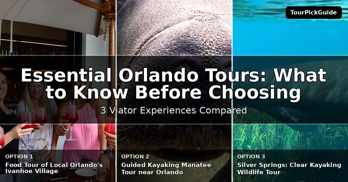 essential Orlando tours – three Viator experiences compared