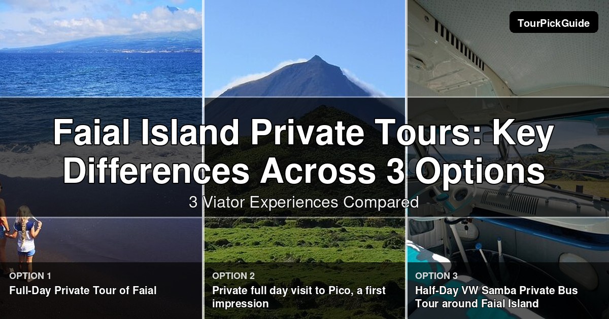 Faial Island private tours – three Viator experiences compared