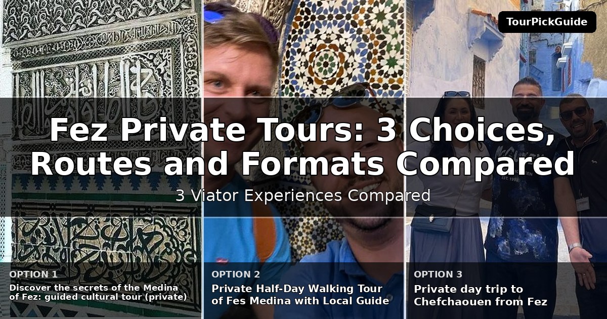 Fez private tours – three Viator experiences compared