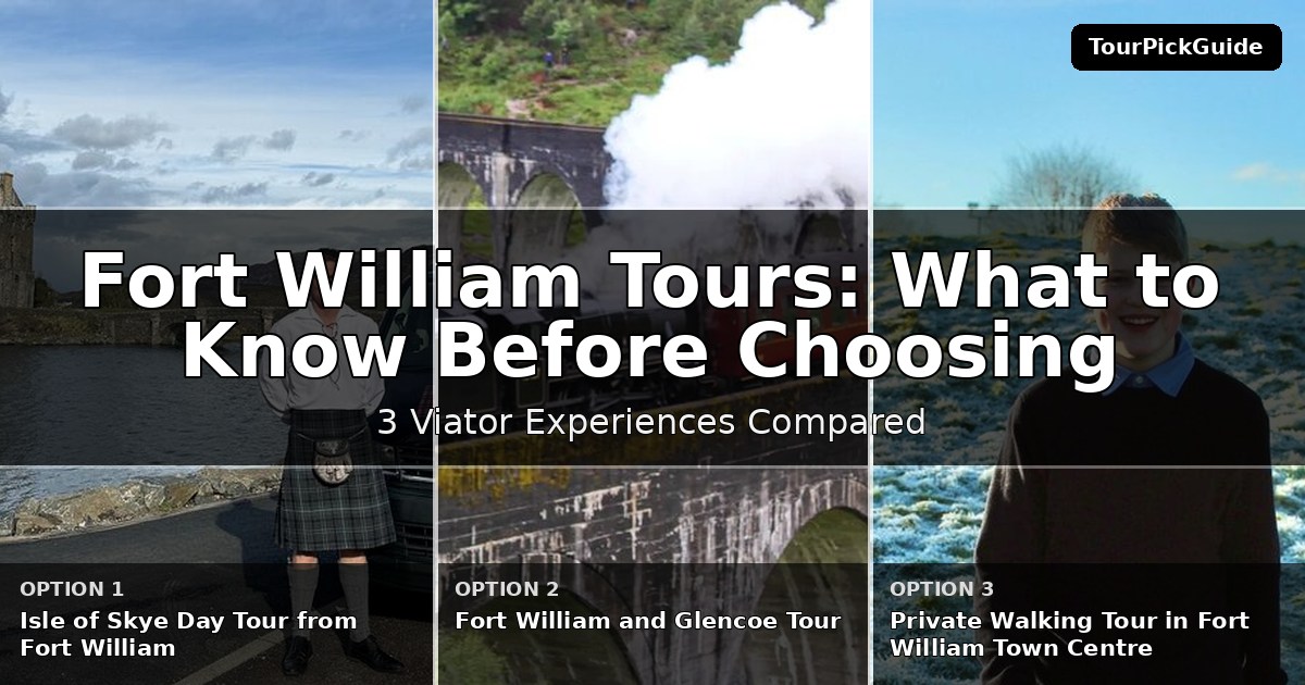 Fort William tours – three Viator experiences compared