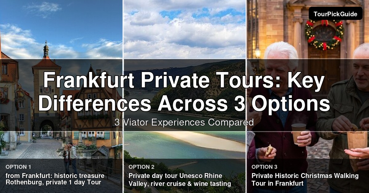 Frankfurt private tours – three Viator experiences compared