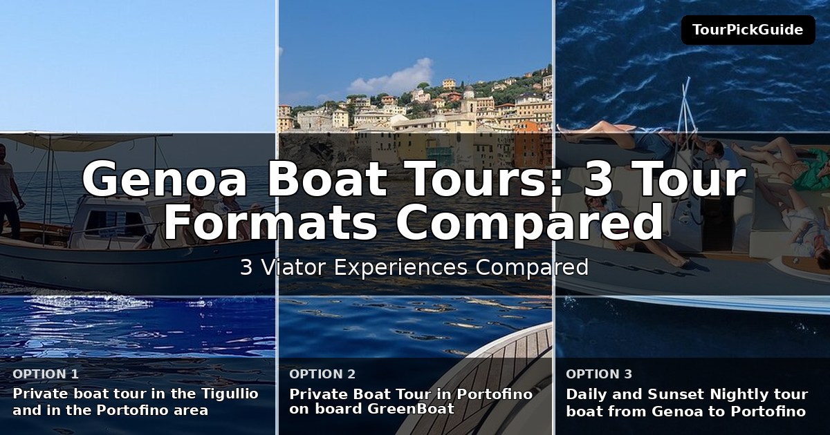 Genoa boat tours – three Viator experiences compared
