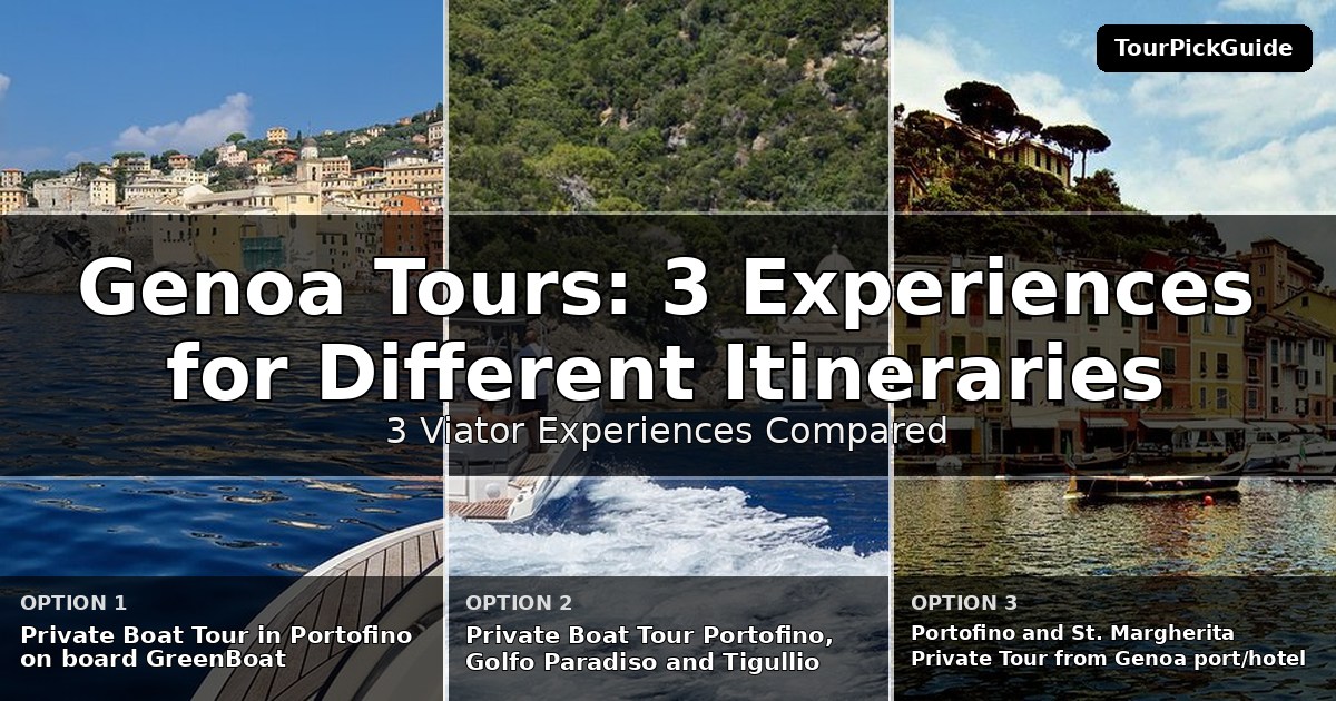 Genoa tours – three Viator experiences compared