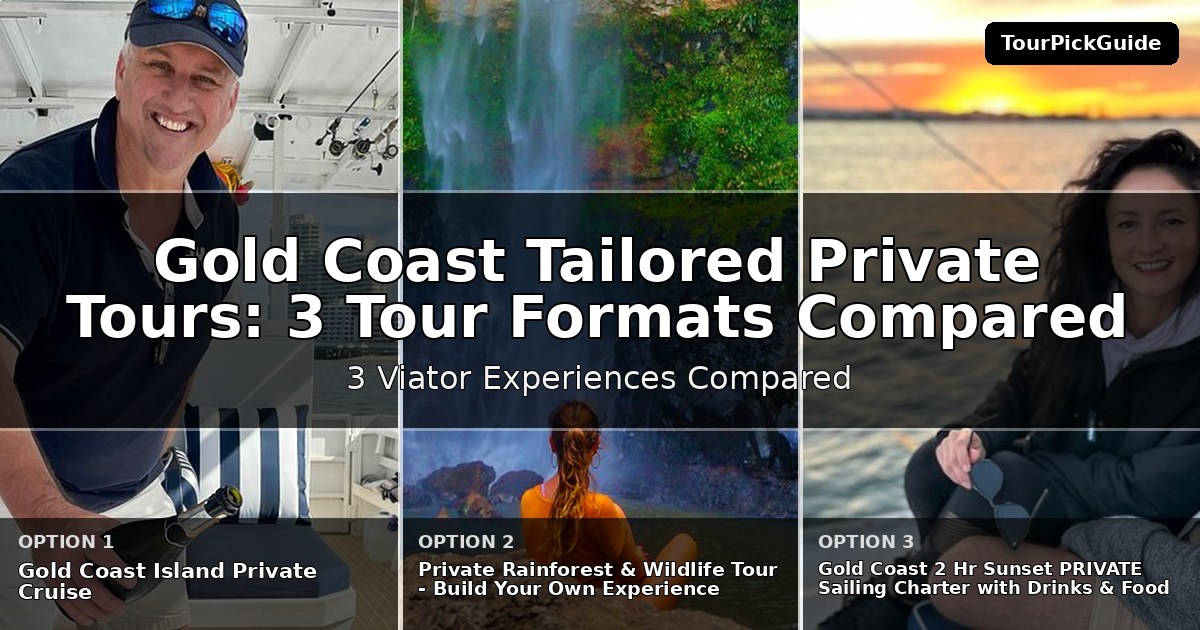 Gold Coast tailored private tours – three Viator experiences compared