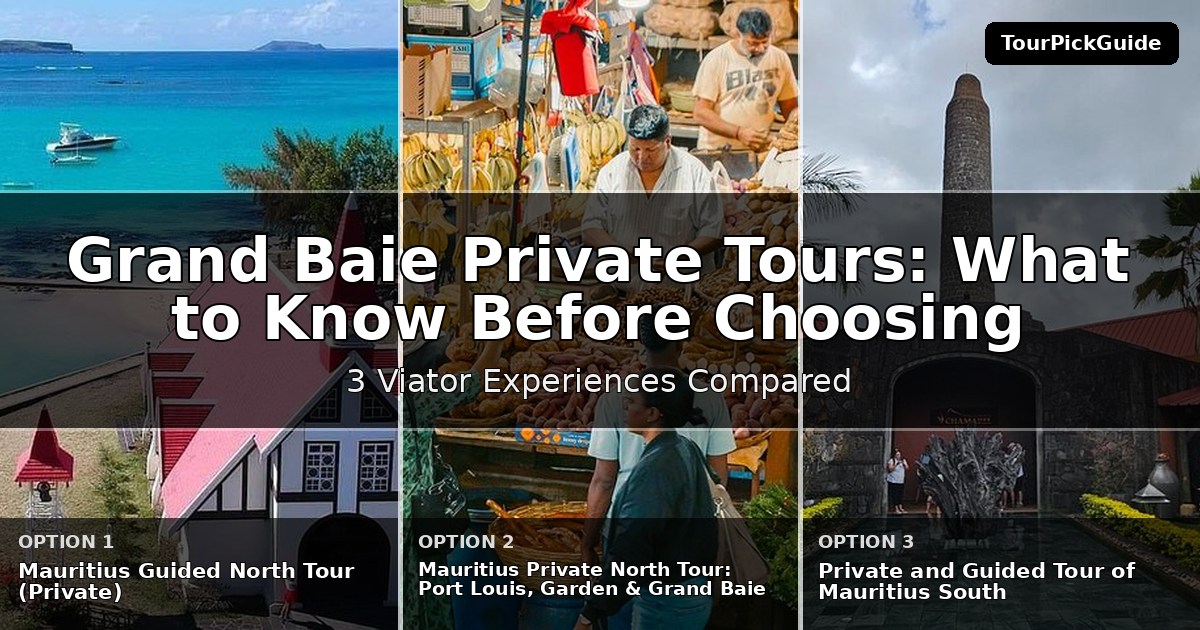 Grand Baie private tours – three Viator experiences compared