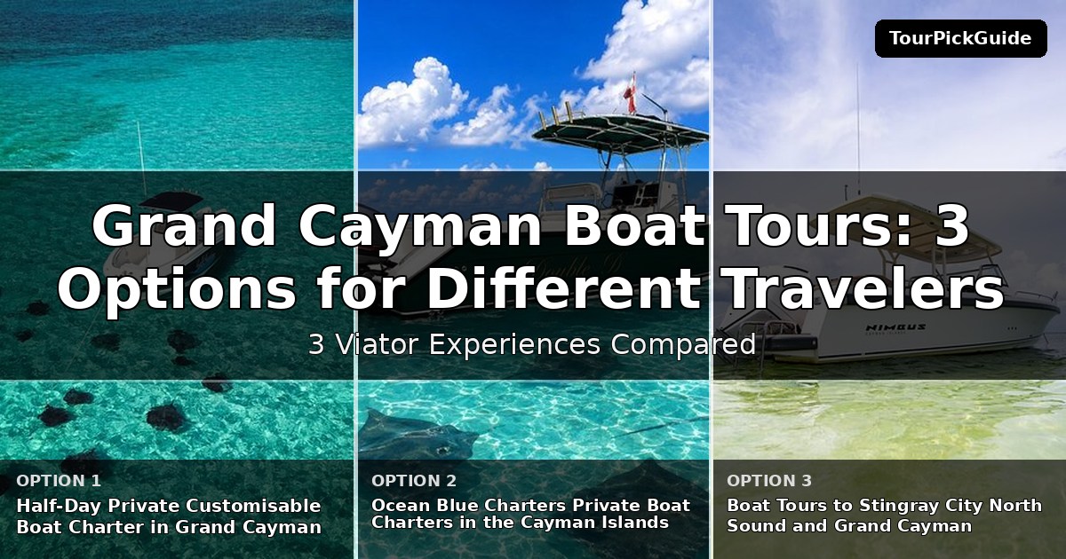 Grand Cayman boat tours – three Viator experiences compared
