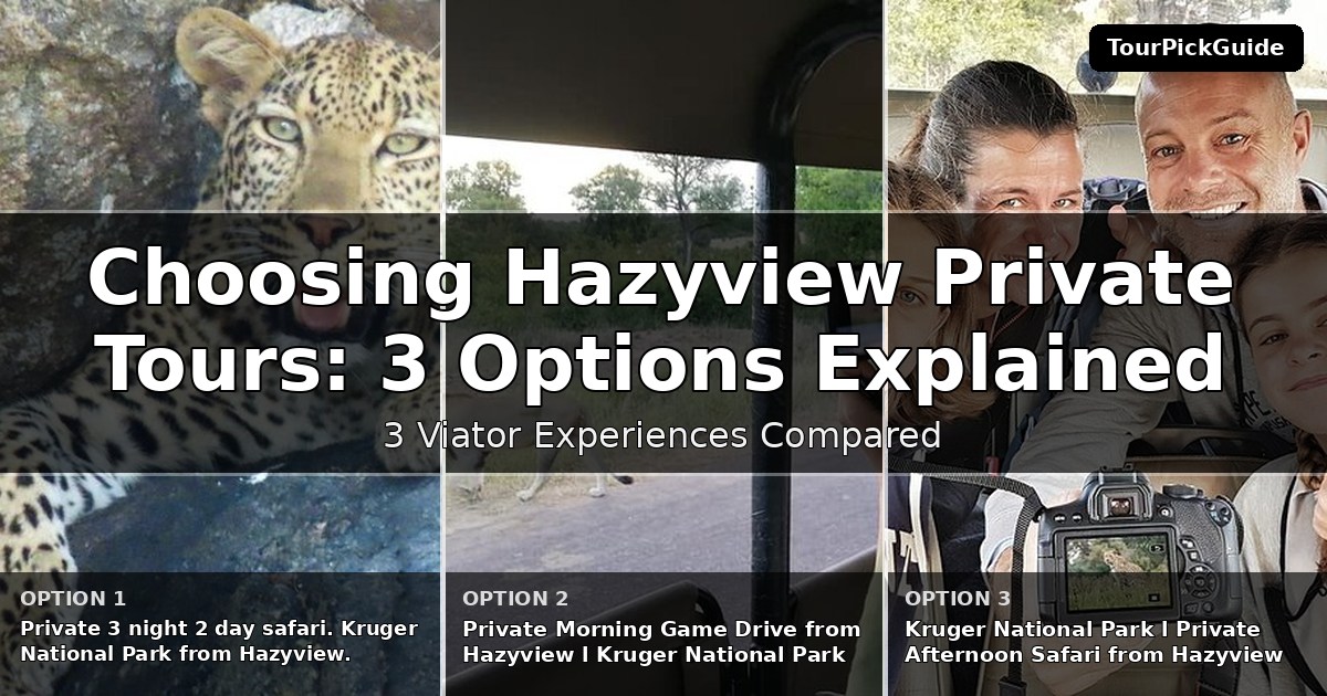 Hazyview private tours – three Viator experiences compared