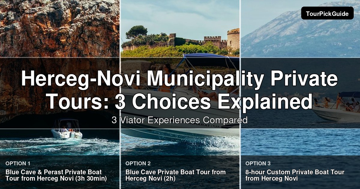 Herceg-Novi Municipality private tours – three Viator experiences compared