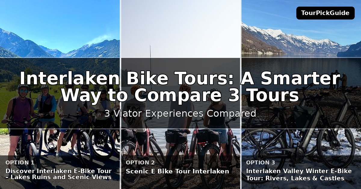 Interlaken bike tours – three Viator experiences compared