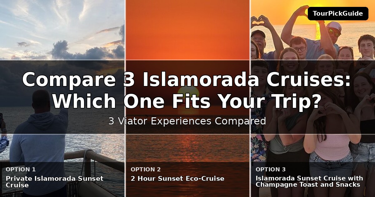 Islamorada cruises – three Viator experiences compared