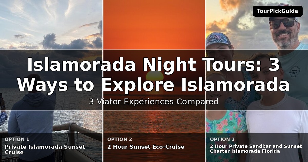 Islamorada night tours – three Viator experiences compared