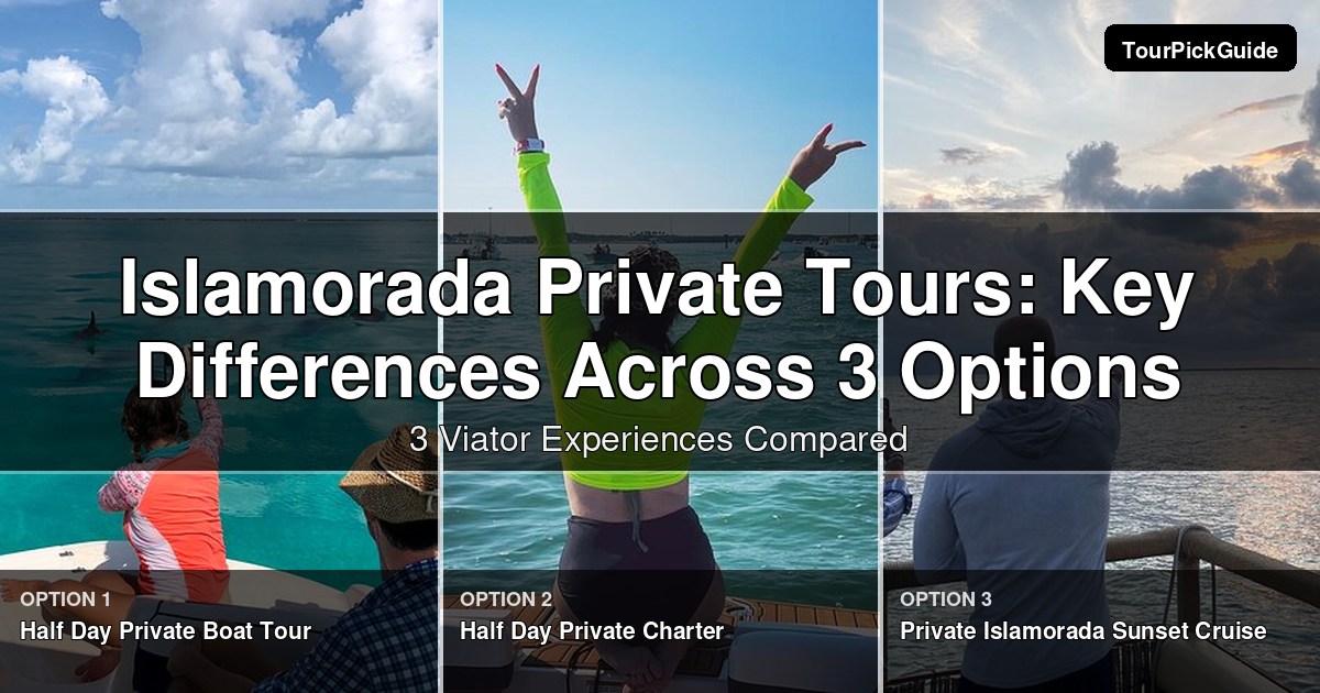 Islamorada private tours – three Viator experiences compared