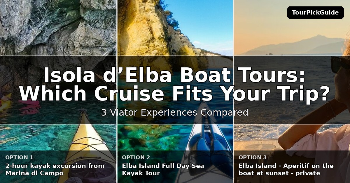 Isola d'Elba boat tours – three Viator experiences compared