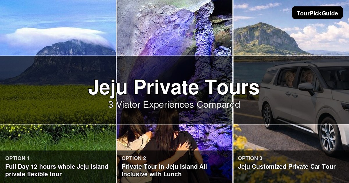 Jeju private tours – three Viator experiences compared