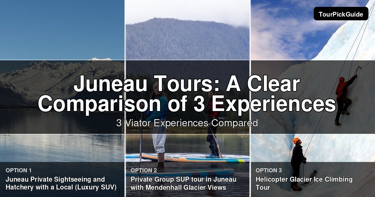 Juneau tours – three Viator experiences compared