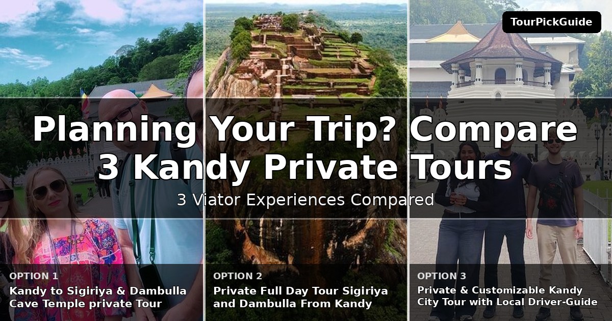 Kandy private tours – three Viator experiences compared