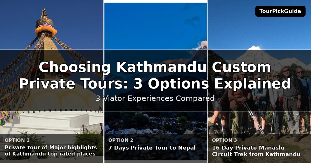 Kathmandu custom private tours – three Viator experiences compared