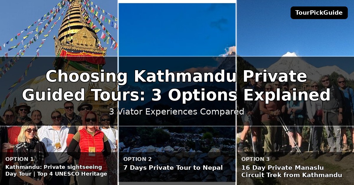 Kathmandu private guided tours – three Viator experiences compared