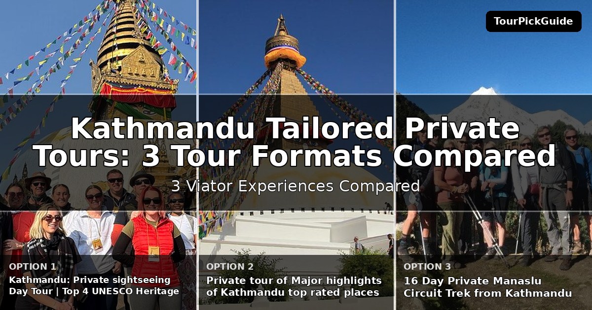 Kathmandu tailored private tours – three Viator experiences compared