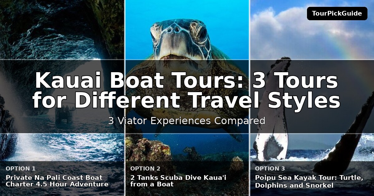 Kauai boat tours – three Viator experiences compared