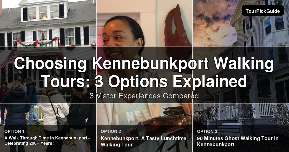 Kennebunkport walking tours – three Viator experiences compared
