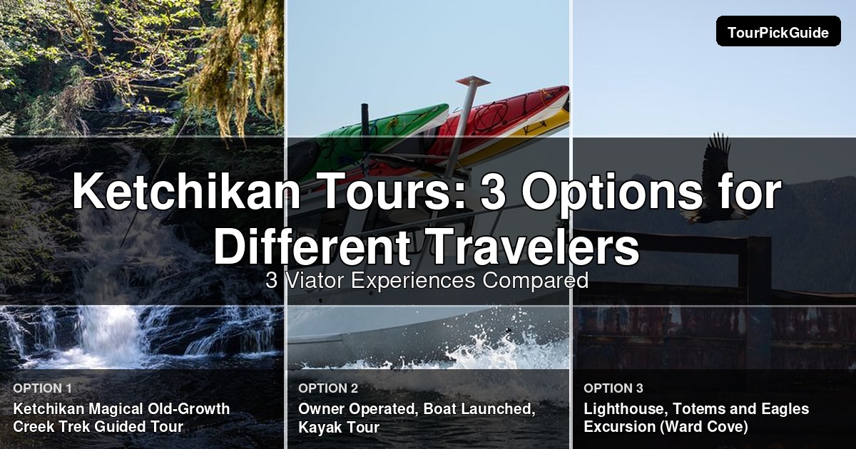 Ketchikan tours – three Viator experiences compared
