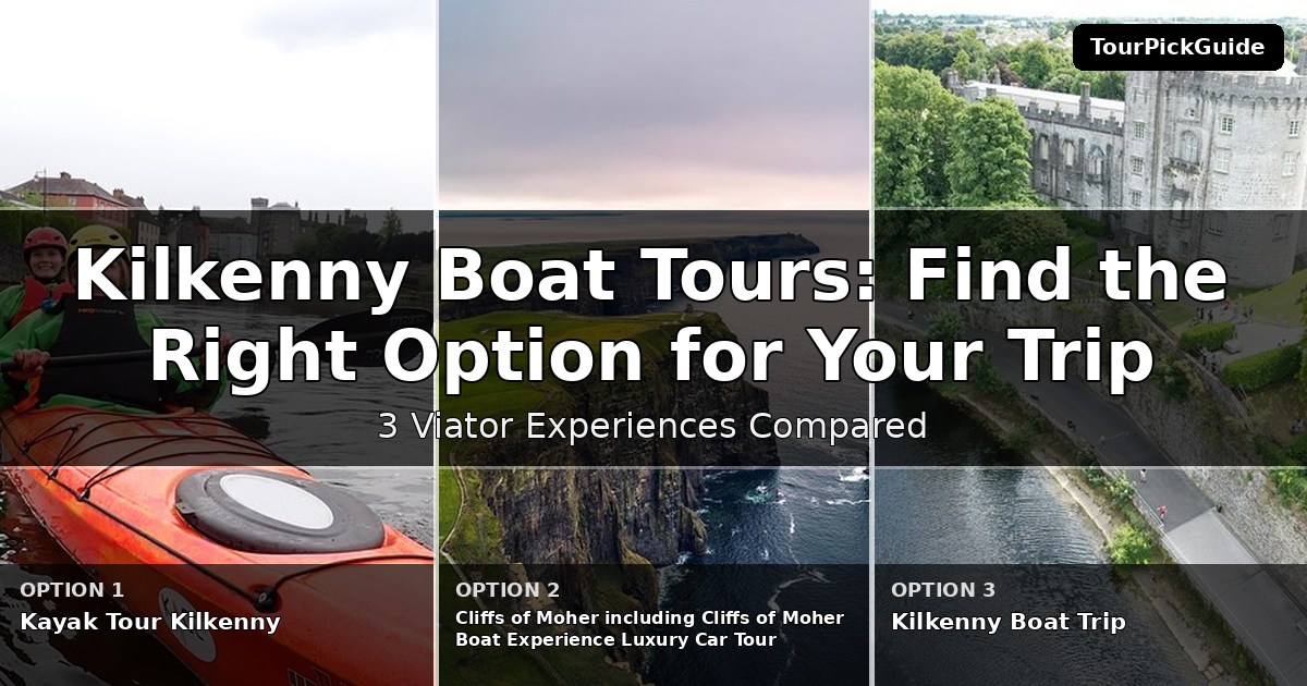 Kilkenny boat tours – three Viator experiences compared