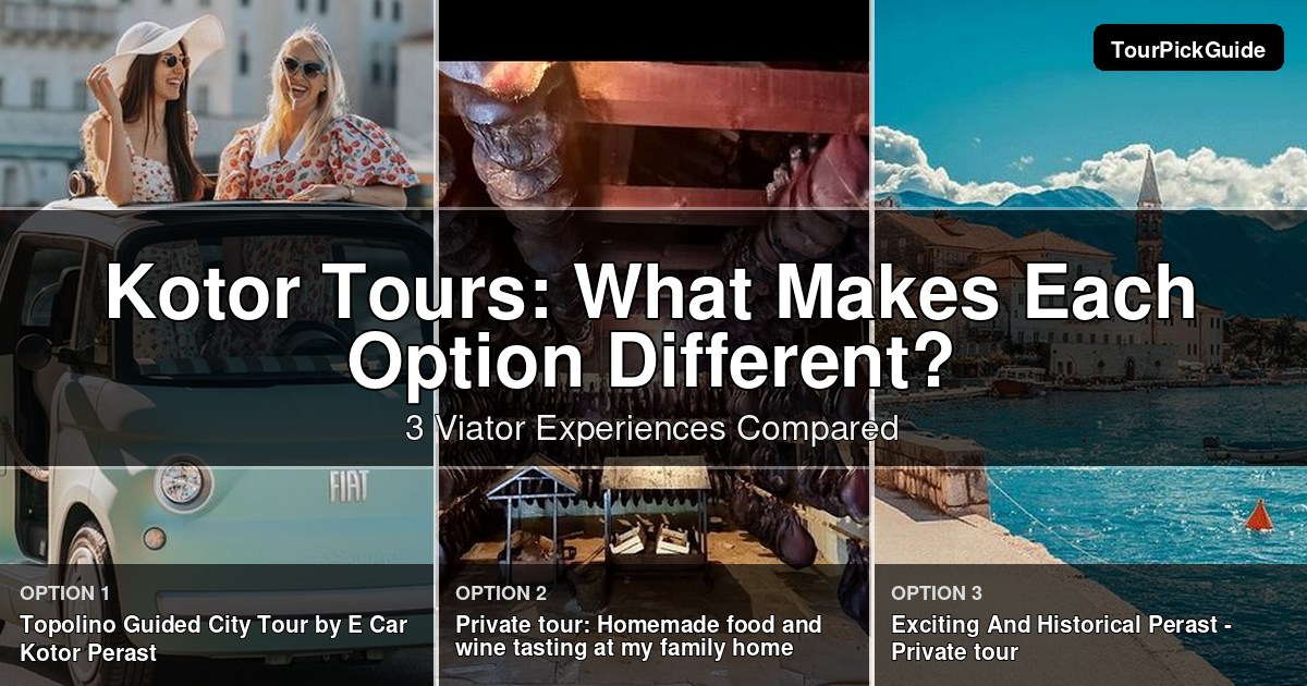 Kotor tours – three Viator experiences compared