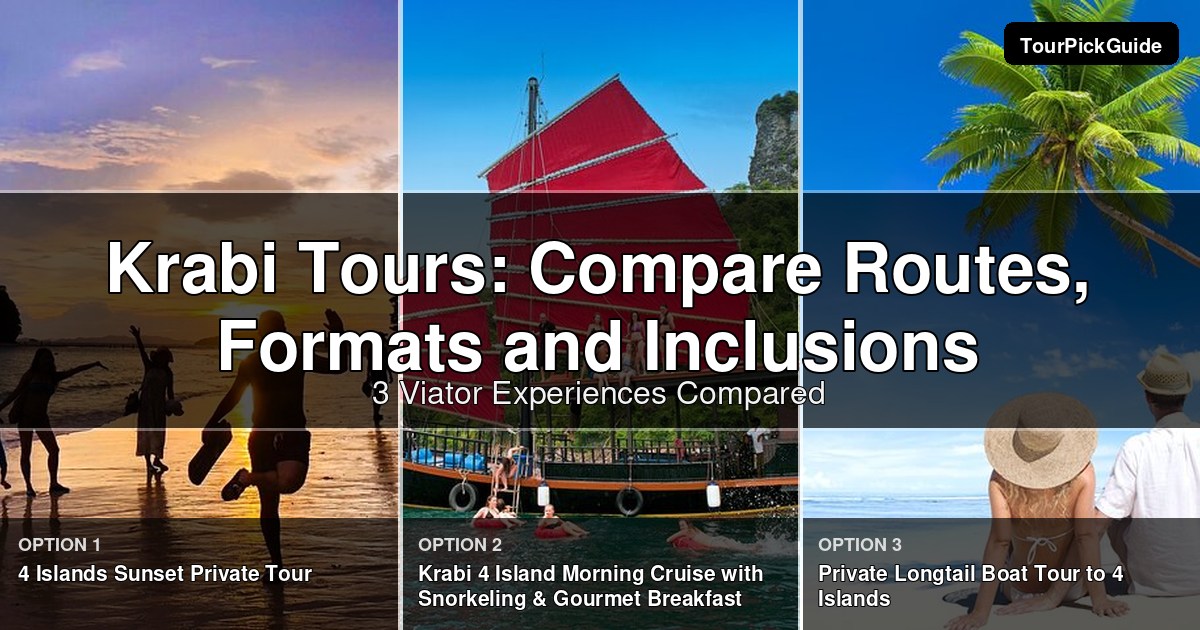 Krabi tours – three Viator experiences compared
