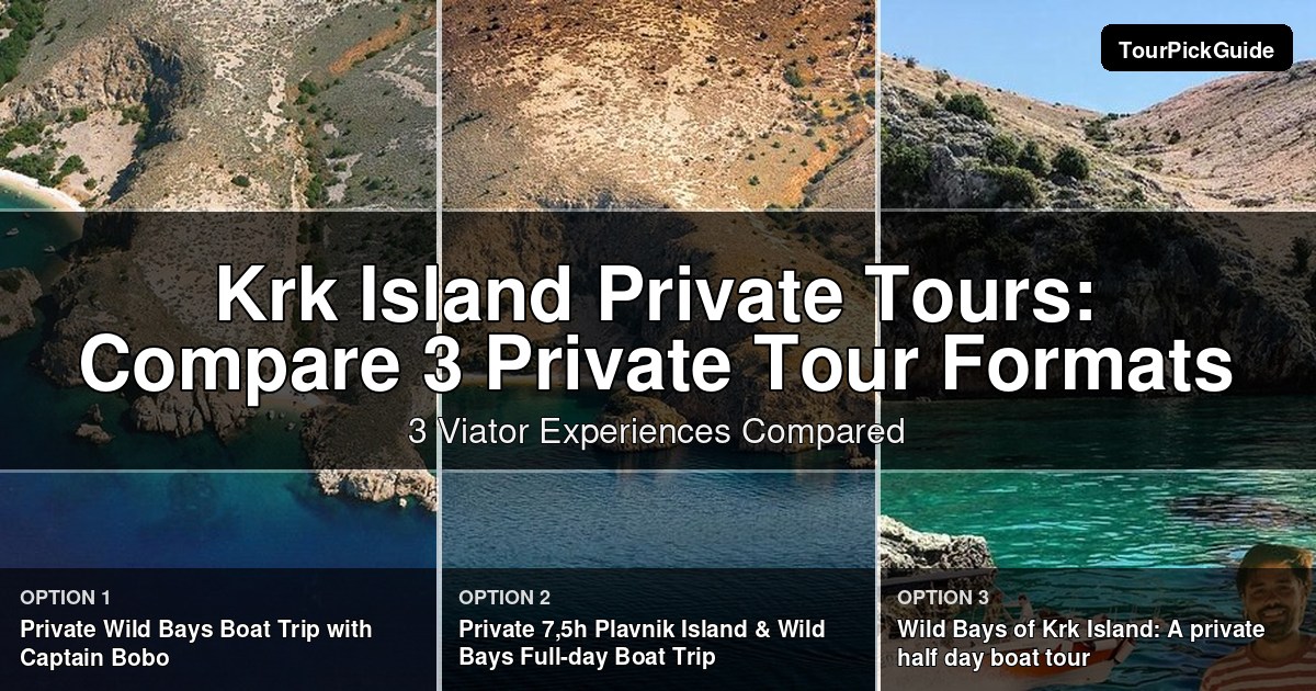 Krk Island private tours – three Viator experiences compared