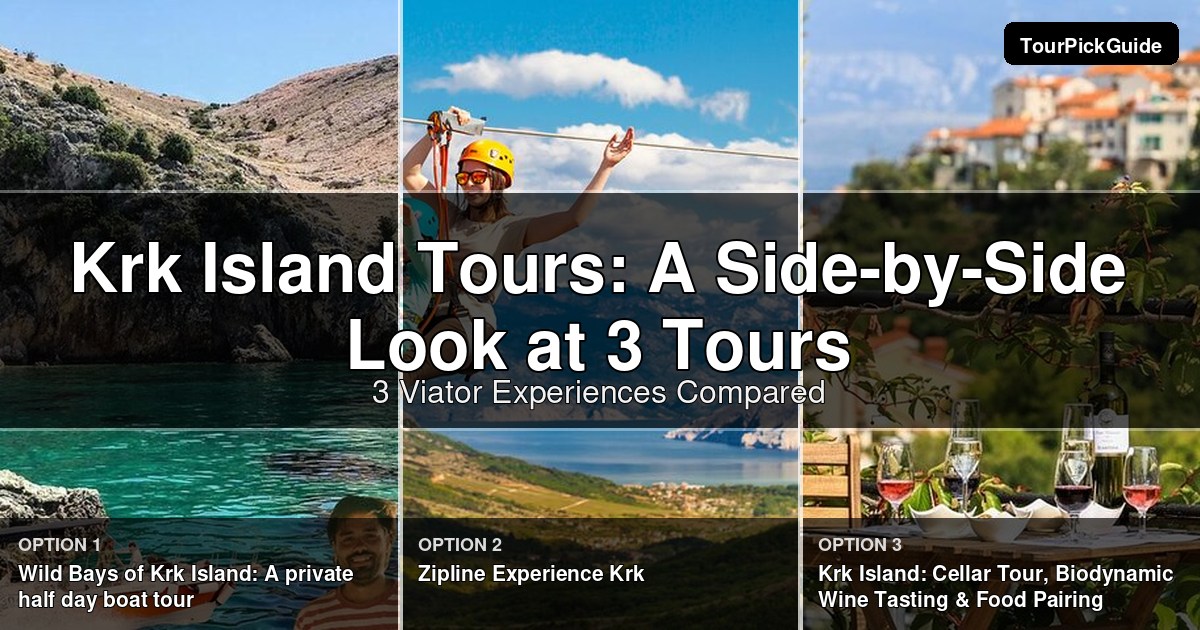 Krk Island tours – three Viator experiences compared
