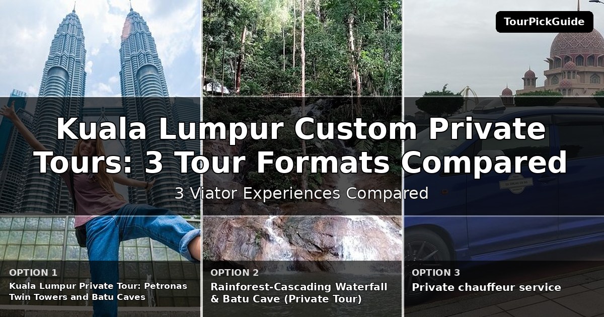 Kuala Lumpur custom private tours – three Viator experiences compared