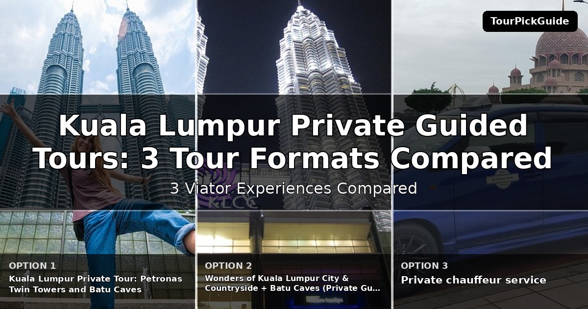 Kuala Lumpur private guided tours – three Viator experiences compared
