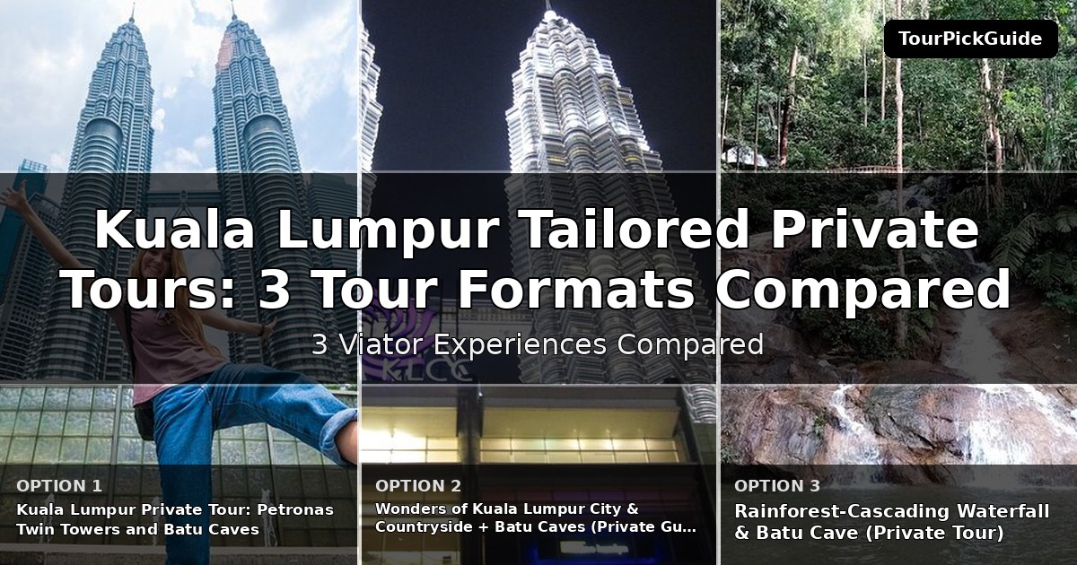 Kuala Lumpur tailored private tours – three Viator experiences compared
