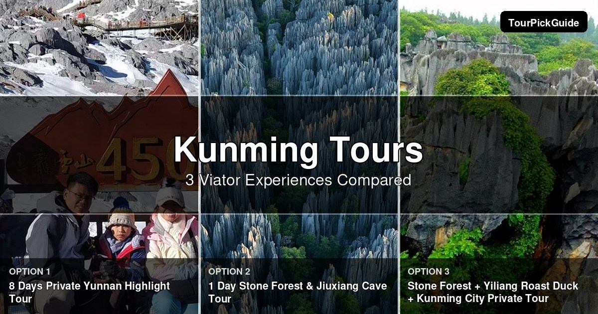 Kunming tours – three Viator experiences compared