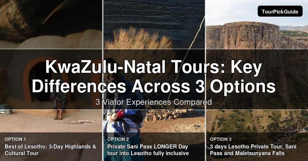 KwaZulu-Natal tours – three Viator experiences compared